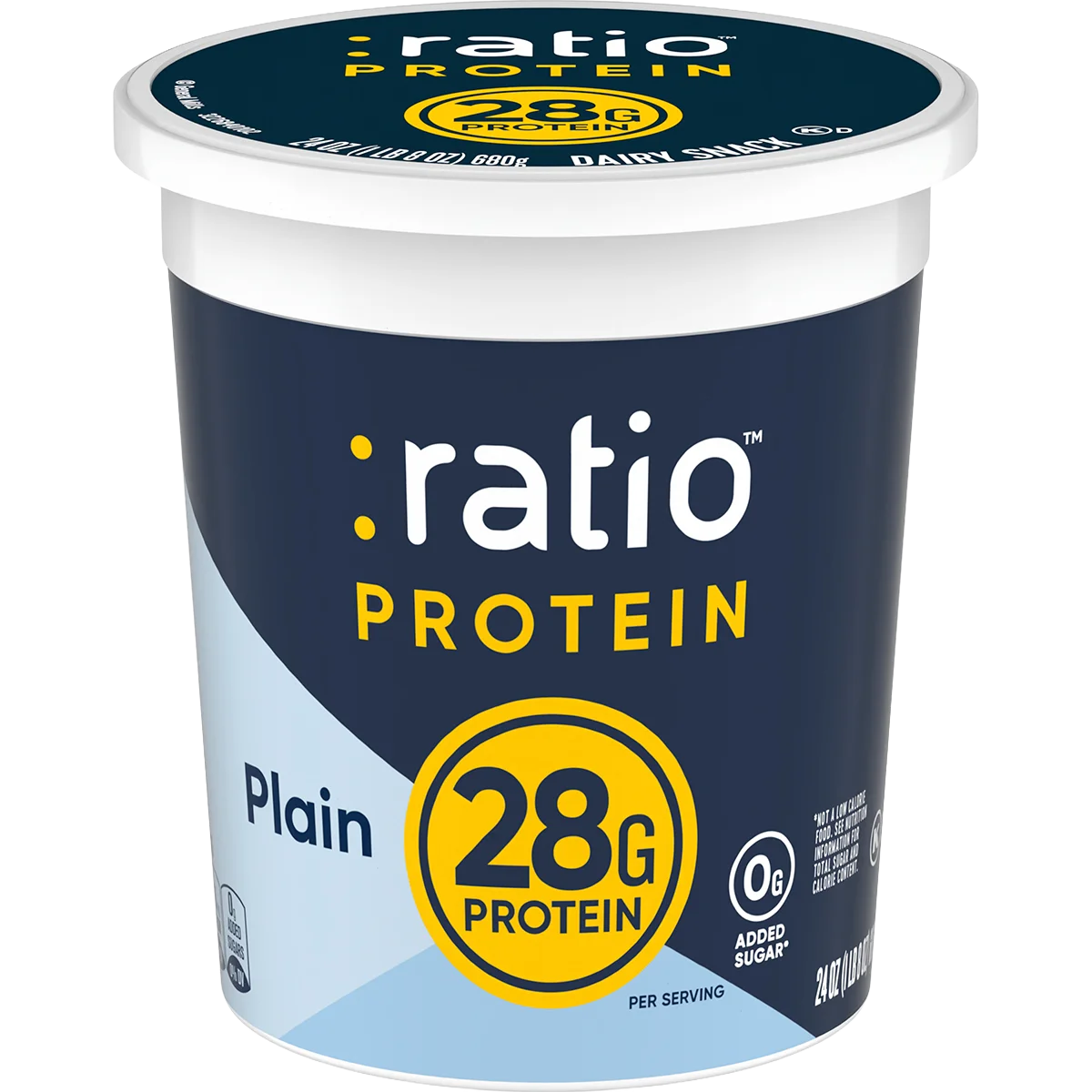 Plain High Protein Dairy Snack 24oz Tub